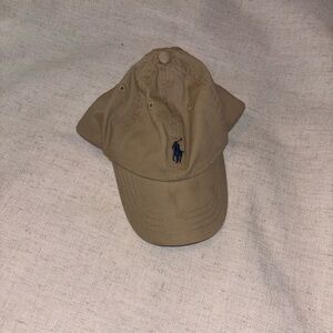 Polo by Ralph Lauren Khaki Cap with Navy Logo